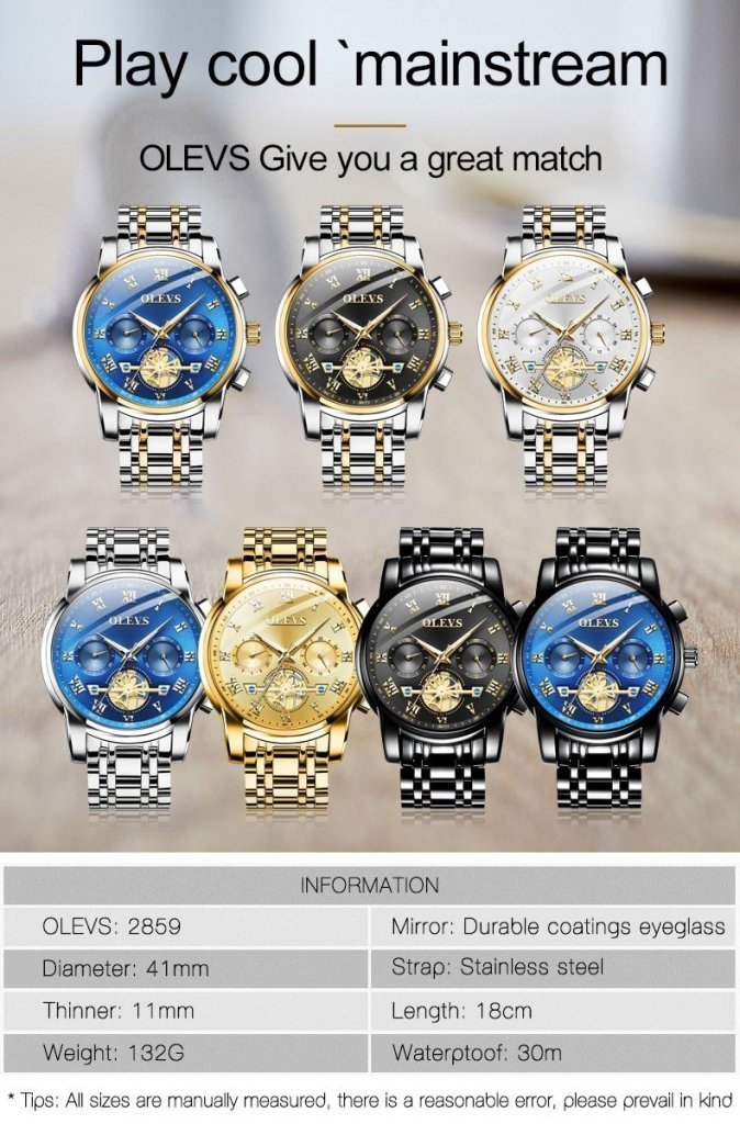 OLEVS Watch 2859 Luxury Business Chronograph OLEVS WATCHES olevs-watch-2859-luxury-business-chronograph-olevs-watches