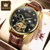 OLEVS 3601 Tourbillon Skeleton Luxury Watch - Image 3