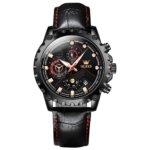 Olevs 2873 Luxury 3 Time Quartz Watch