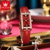 Olevs Luxury Sports Fashion Diamond Leather Quartz Watch-11-min