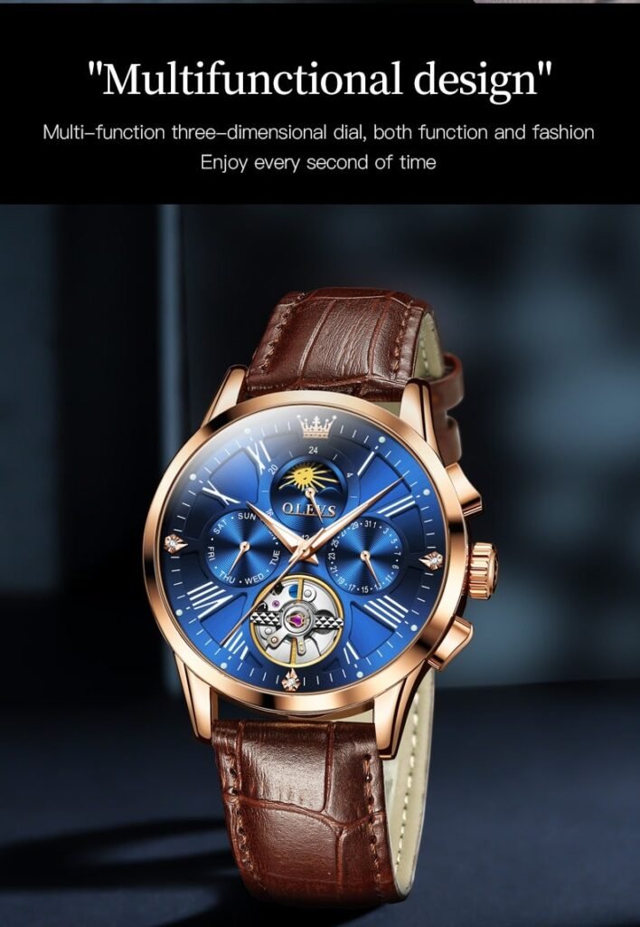 Olevs 9912 Waterproof Digital Luxury Automatic Mechanical Watch - OLEVS ...