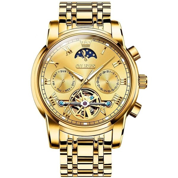 OLEVS Watch 6617 Luxury Mechanical-GOLD