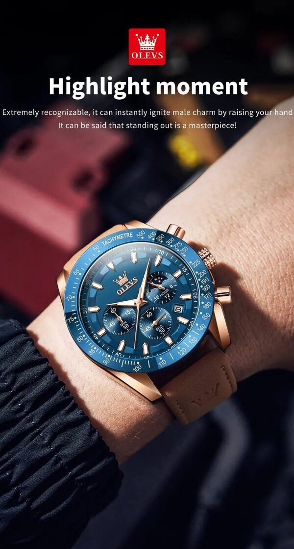OLEVS 9957 Men's Luxury Multifunction Watch OLEVS WATCHES