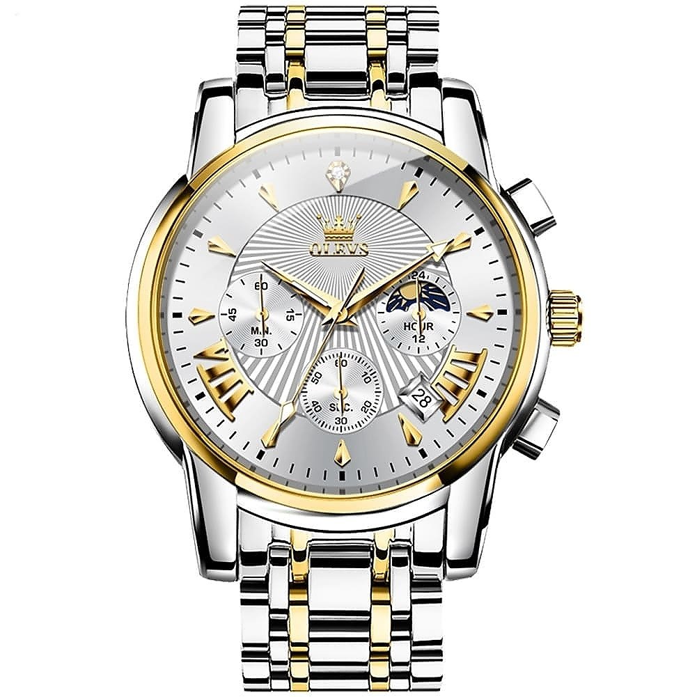 OLEVS 2892 Chronograph Luxury Mens Watch - OLEVS WATCHES - アナログ（クォーツ式）