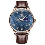 OLEVS 2893 Ultimate Luxury Leather Sport Watch