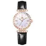 OLEVS 9007 Leather Women Quartz Watch