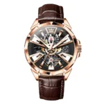 OLEVS 7051 Automatic Skeleton with Sapphire Crystal Watch