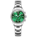 OLEVS 9909 Moissanite Diamond Quartz Luxury Watch