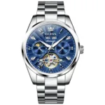 OLEVS 7028 Mens Luxury Skeleton Automatic Watch