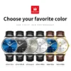 OLEVS 6725 Leather Strap Automatic Watch - Image 6
