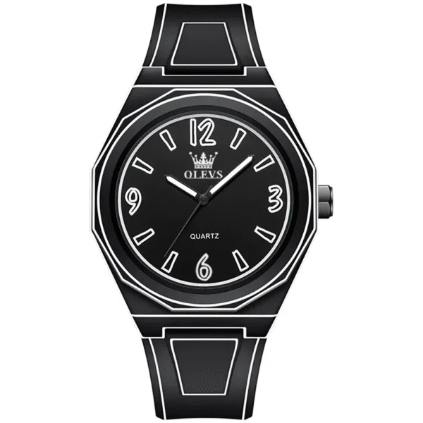 OLEVS 1018 Mens Octagon Quartz Watch