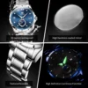 OLEVS 2956 Luxury Mens Chronograph Watch - Image 4