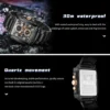 OLEVS 2958 Mens Square Chronograph Watch - Image 3