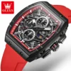 OLEVS 2975 Mens Square Quartz Watch - Image 2