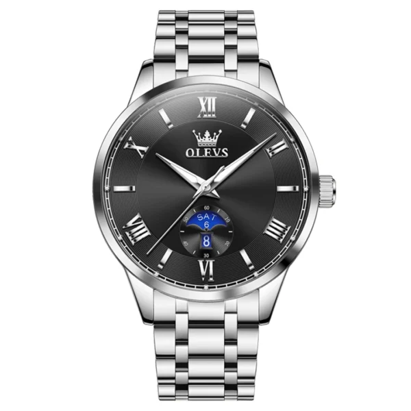 OLEVS 3638 Mens Quartz Moonphase Watch