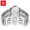 OLEVS 3668 Classic Round Stainless Steel Women's Watch - Image 5