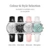 OLEVS 3669 Leather Strap Round Women's Watch - Image 4