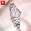 OLEVS 5628 Crystal Round Women's Watch - Image 2