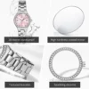 OLEVS 5628 Crystal Round Women's Watch - Image 4