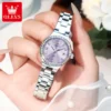 OLEVS 5628 Crystal Round Women's Watch - Image 5
