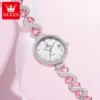 OLEVS 5633 Zirconia Dial Round Women's Watch - Image 2