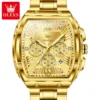 OLEVS 5639 Mens Square Quartz Watch - Image 2