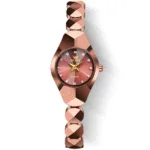 OLEVS 7007 Geometric Diamond-Cut Bracelet Women's Watch