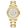 OLEVS 3685 Crystal Round Ceramic Women's Watch