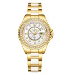 OLEVS 3685 Crystal Round Ceramic Women's Watch