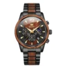 OLEVS 3645 Mens Chronograph Wooden Watch