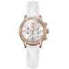 OLEVS 9933 Women’s Leather Strap Chronograph Watch