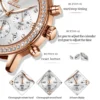 OLEVS 9933 Women’s Leather Strap Chronograph Watch - Image 5