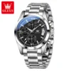 OLEVS 2987 Men’s Stainless Steel Luxury Quartz Watch - Image 2