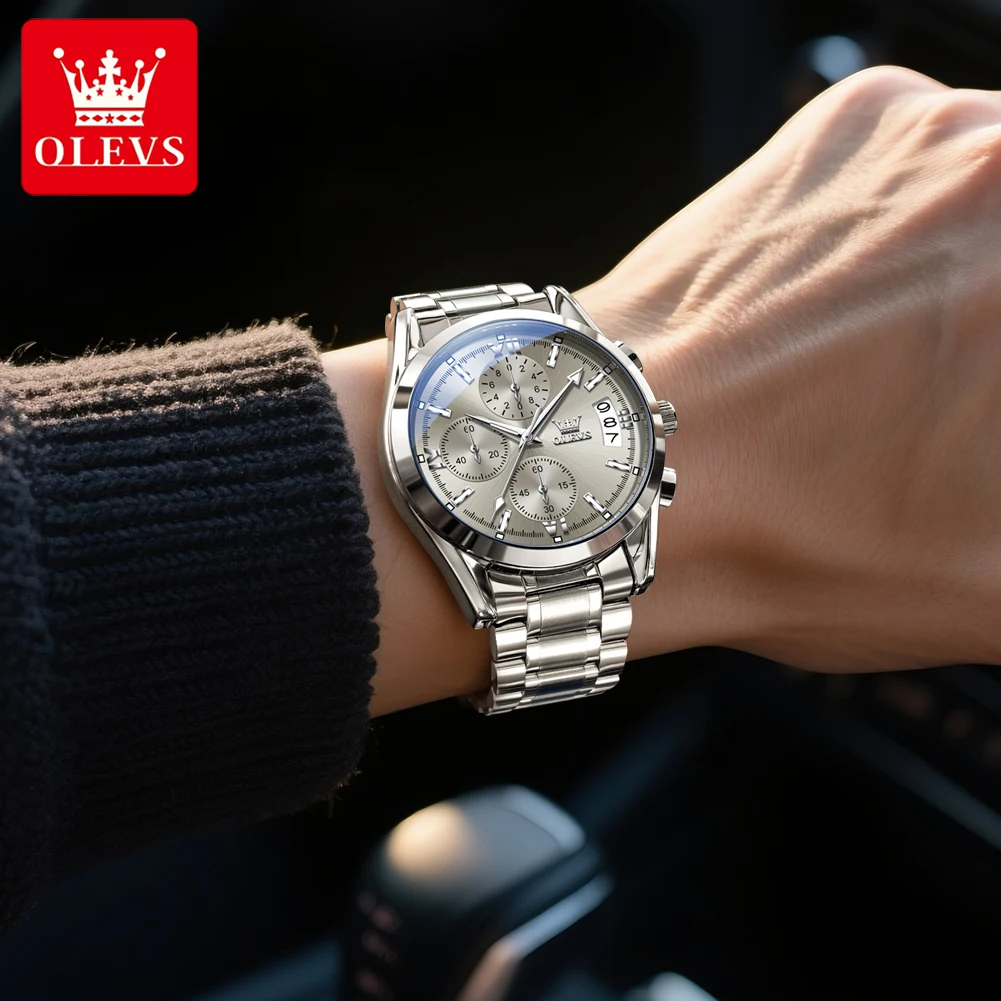 OLEVS 2987 Men’s Stainless Steel Luxury Quartz Watch-2 (3) OLEVS 2987 Men’s Stainless Steel Luxury Quartz Watch - Image 4