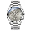 OLEVS 2987 Men’s Stainless Steel Luxury Quartz Watch