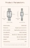 OLEVS 3692 Couple Square Quartz Watch - Image 6
