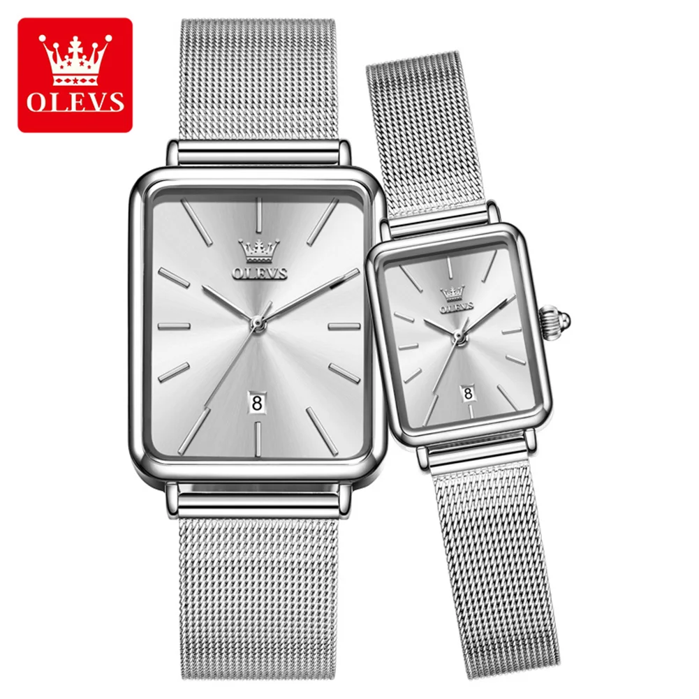 OLEVS 3692 Couple Square Quartz Watch-3 (6)