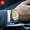 OLEVS 2900 Men’s Moon Phase Steel Watch - Image 3