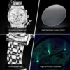 OLEVS 2900 Men’s Moon Phase Steel Watch - Image 7