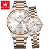 OLEVS 3612 Luxury Couple Quartz Watch - Image 2
