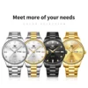 OLEVS 3612 Luxury Couple Quartz Watch - Image 5