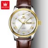 OLEVS 3649 Unisex Leather Quartz Watch - Image 2