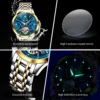 OLEVS 7091 Automatic Mechanical Watch for Men with Luminous Calendar - Image 6