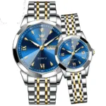 OLEVS 9998 Luxury Couples Quartz Watch
