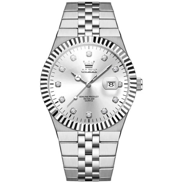 OLEVS 2989 Men’s Luxury Quartz Watch-white