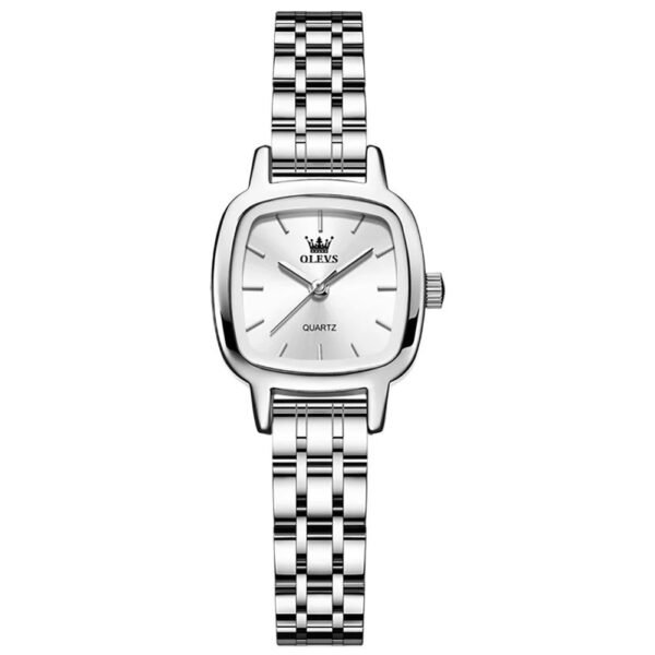 OLEVS 5675 Women’s Luxury Quartz Watch-silver white