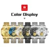 OLEVS 6746 Luxury Designer Fashion Automatic Moon Phase Watch Waterproof Mechanical Luminous Watch for Man