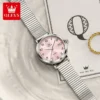 OLEVS 7130 Luxury Waterproof Luminous Design Fashion Calendar Sports Watch Stainless Steel Lady Woman Watch