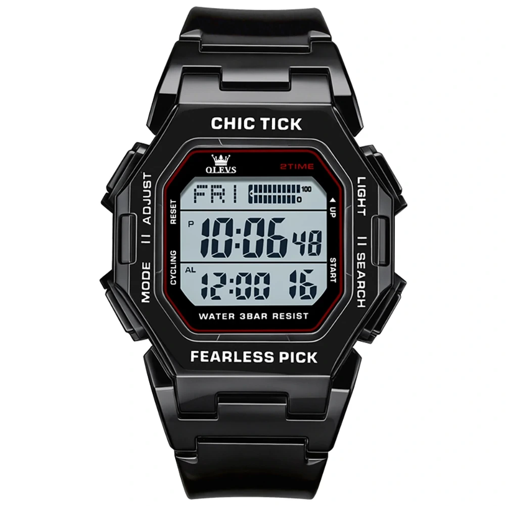 OLEVS-1119-Chronograph-Luxury-Bands-Fashion-Reloj-Sports-Fashion-Casual-Digital-Watch-for-Man-Black OLEVS 1119 Chronograph Luxury Bands Fashion Reloj Sports Fashion Casual Digital Watch for Man Black