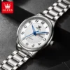 OLEVS 5667 Luxury Bands Stainless Steel Japanese Movement Classic Business Man Waterproof Luminous Quartz Watch
